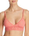 Hanky Panky Padded Lace Bralette In Pink Sand