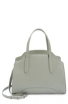 Loro Piana Sesia Grained Calfskin Satchel Bag In Eucalyptus