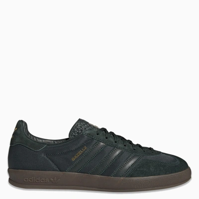Adidas Originals Gazelle Indoor Mesh, Suede And Leather Sneakers In Shadow Green