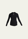 Majestic Soft Touch Button-down Shirt With Pockets In Noir