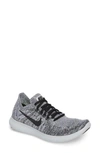 Nike Free Run Flyknit 2 Running Shoe In Black/ Anthracite/ Anthracite