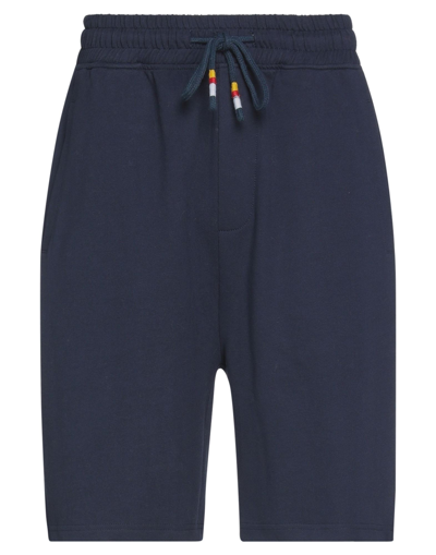 Hamaki-ho Mens Blue Bermuda Shorts In Dark Blue