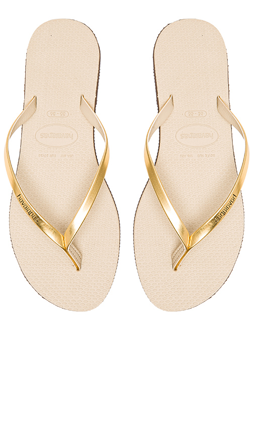 havaianas slim sand grey light golden