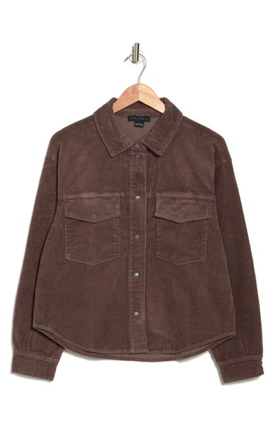 Sanctuary Dakota Corduroy Shacket In Portobello