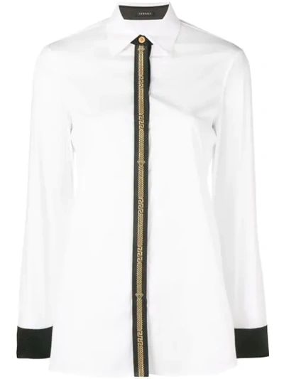 Versace Poplin Shirt In White