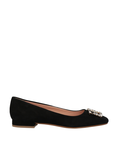 Pollini Ballet Flats In Black