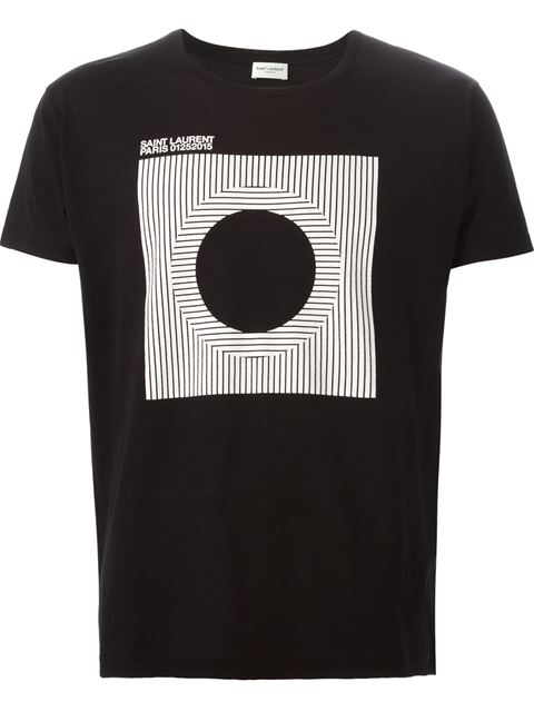 Saint Laurent 'vinyl T-project' T-shirt | ModeSens