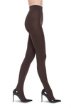 Wolford Velvet Deluxe Opaque Tights In Soft Cacao
