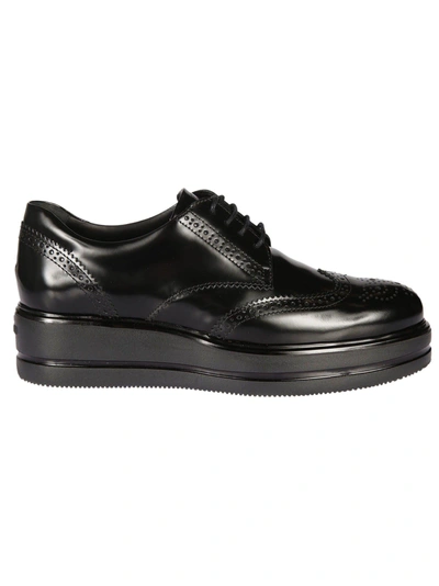 Hogan Francesina H323 Derby Shoes In Black