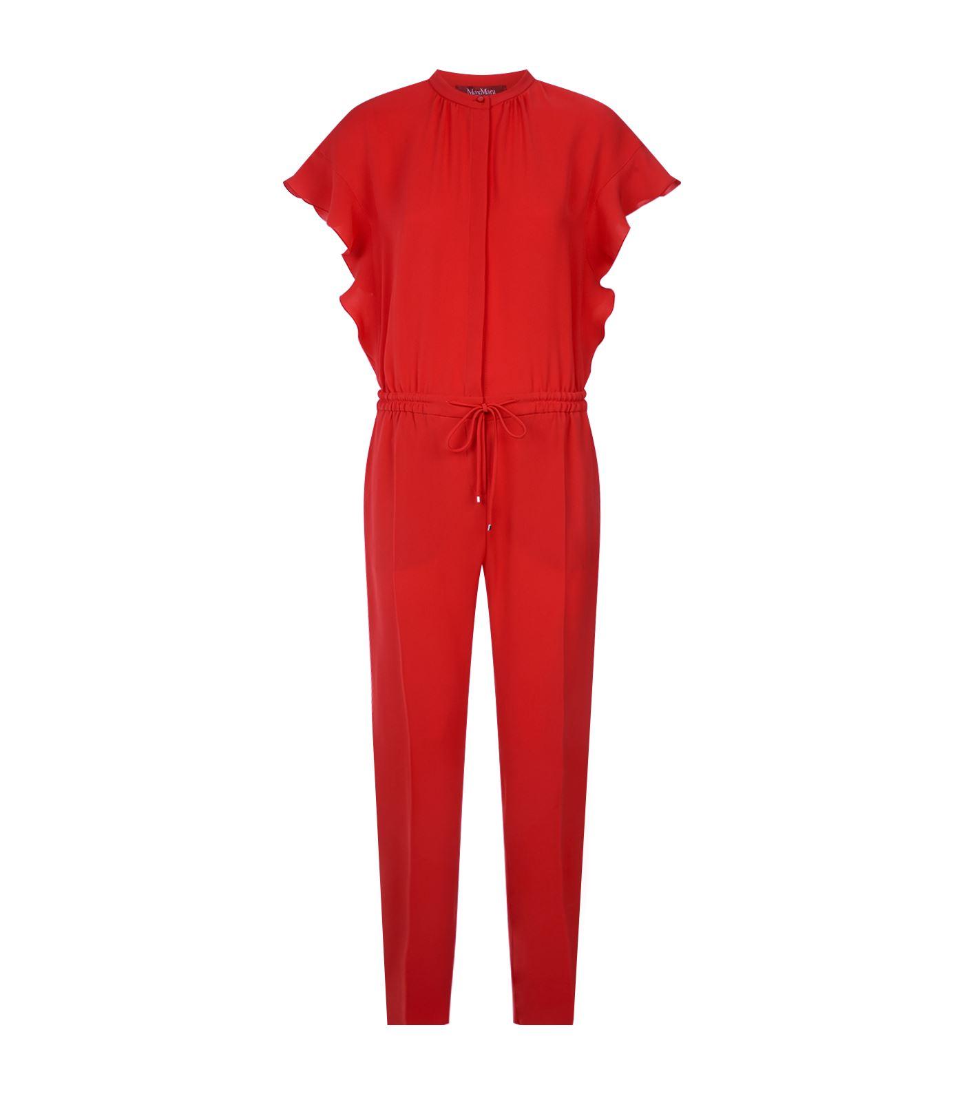 max mara red jumpsuit