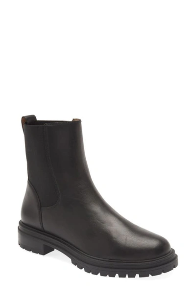 Madewell The Bradley Chelsea Lugsole Boots In True Black