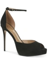 Sam Edelman Florencia Ankle Strap Peep Toe Pump In Black