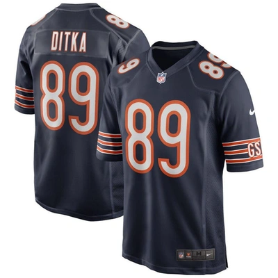 Nike Mike Ditka Navy Chicago Bears Game Retired Player Jersey