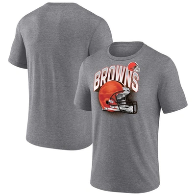 Fanatics Branded Heathered Gray Cleveland Browns End Around Tri-blend T-shirt