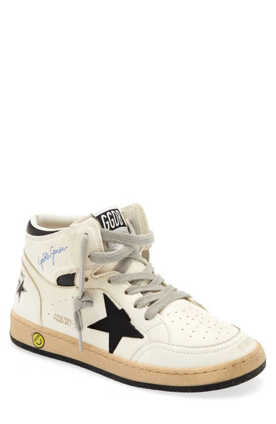 Golden Goose Kids' White Leather Sky Star Sneakers