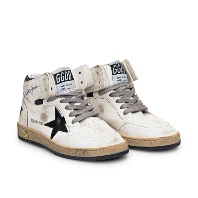 Golden Goose White Leather Sky Star Sneakers In Bianco