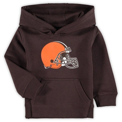 Outerstuff Kids' Toddler Brown Cleveland Browns Team Logo Pullover Hoodie