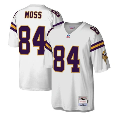Mitchell & Ness Randy Moss White Minnesota Vikings Legacy Replica Jersey
