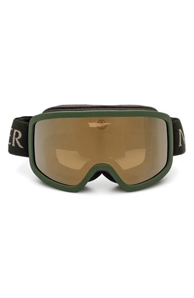 Moncler Lunettes Terrabeam 180mm Snow Goggles In 97g Green/brown