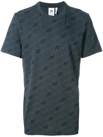 Adidas Originals Monogram T-shirt In Grey