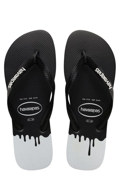 Havaianas Top Ink Flip Flop In Ice Grey