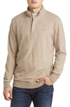 Travismathew Cloud 2.0 Quarter Zip Pullover In Heather Portabella