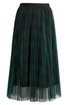 Nikki Lund Belinda Plaid A-line Skirt In Green