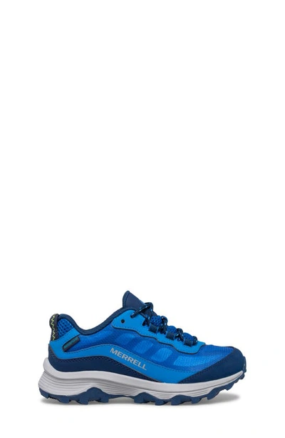Merrell Kids' Moab Speed Low Waterproof Sneaker In Blue