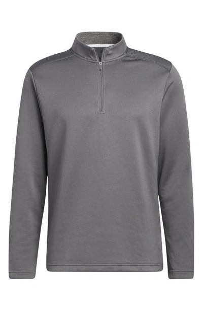 Adidas Golf Club Half-zip Pullover In Grey Four