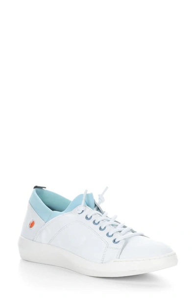 Softinos By Fly London Bonn Sneaker In White Smooth Leather