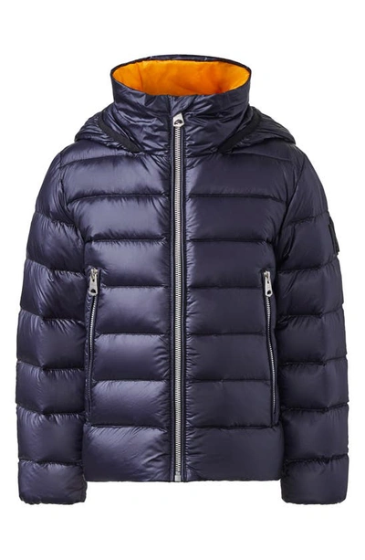 Mackage Kids' Billy Water Repellent 800 Fill Power Down Recycled Nylon Puffer Jacket In Navy