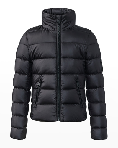 Mackage Kids' Girl's Quilted Puffer Down Jacket In Black
