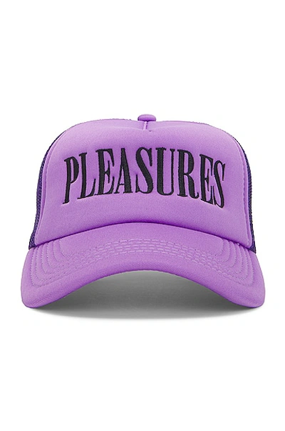 Pleasures Lithium Trucker Cap Purple In Pink