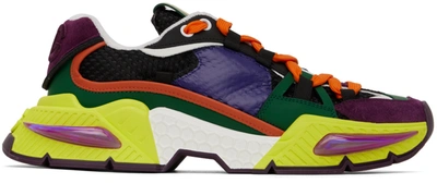 Dolce & Gabbana Airmaster Techno Fabric Low-top Sneakers In Multicolour