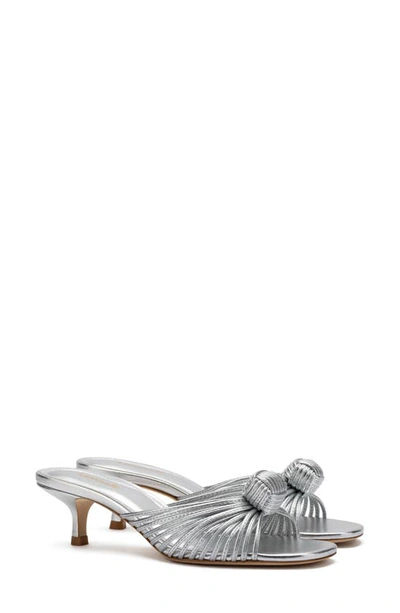 Larroude Valerie Sandal In Silver