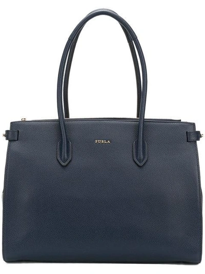 Furla Large Metropolis Tote In Blue