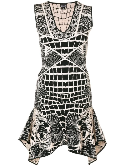Just Cavalli Tiger Embroidered Dress