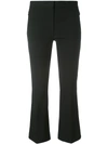 Theory Stretch Cropped Trousers - Black