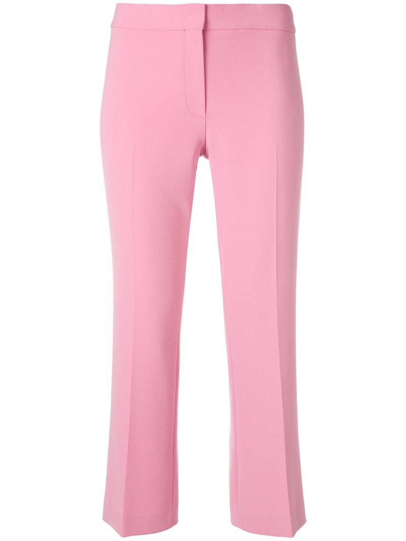 pink flare leggings
