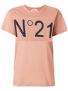 N°21 Nº21 Branded T-shirt - Pink In Pink & Purple