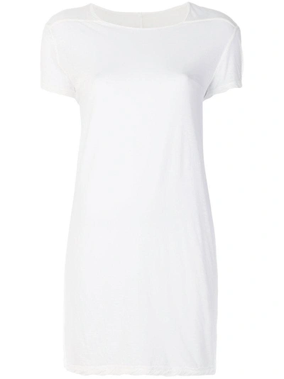 Rick Owens Round Neck T-shirt In White