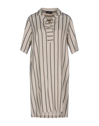 Antonelli Shirt Dress In Beige