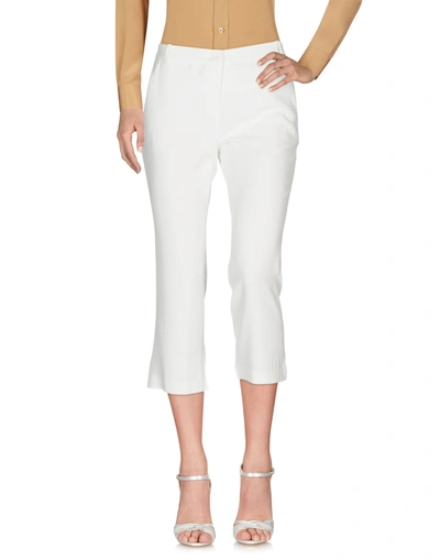 Pinko Cropped Pants & Culottes In White