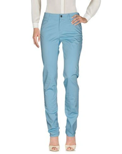 Armani Jeans Casual Pants In Sky Blue