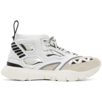 Valentino Garavani Garavani Heroes Sneakers In White / Black / Beige