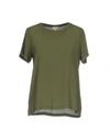 Her Shirt Blouses In Military Green