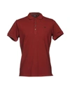 Diesel Polo Shirts In Maroon