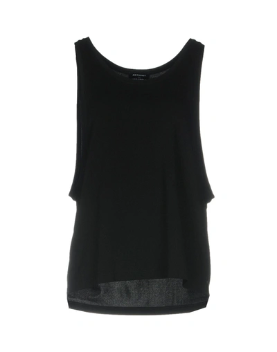 Anthony Vaccarello Tank Top In Black