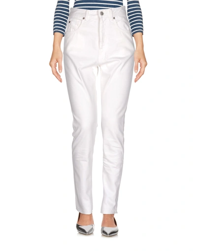 Golden Goose Denim Pants In White