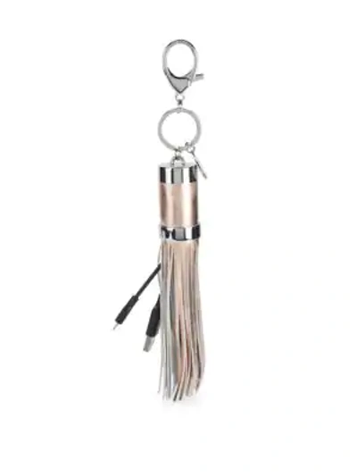 Rebecca Minkoff Power Tassel Keychain In Metallic